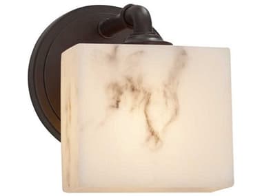 Justice Design Group Lumenaria 8" Tall Black Wall Sconce JDFAL8467