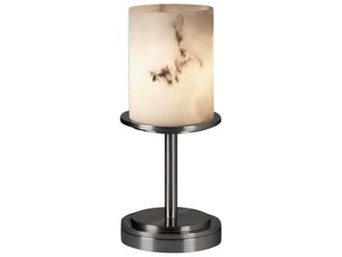 Justice Design Group Lumenaria Dakota 12'' High Nickel Table Lamp JDFAL8798