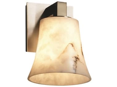 Justice Design Group Lumenaria 7" Tall 1-Light Nickel Wall Sconce JDFAL8921