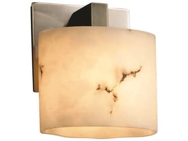 Justice Design Group Lumenaria 7" Tall 1-Light Nickel Wall Sconce JDFAL8931