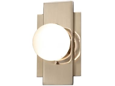 Justice Design Group Fusion 7" Tall 1-Light Nickel Glass LED Wall Sconce JDFSN4041