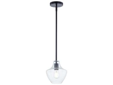 Justice Design Group Fusion Harlow 1-Light Matte Black Mini Pendant JDFSN4177SEEDMBLK