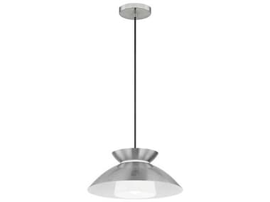 Justice Design Group Fusion Norween 1-Light Brushed Nickel Dome Pendant JDFSN4187OPALNCKL