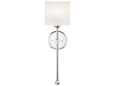 Justice Design Group Fusion 22&quot; Tall 1-Light Nickel Glass Wall Sconce JDFSN4331