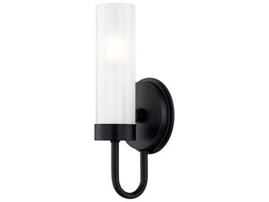 Justice Design Group Fusion Anchor 1-Light Matte Black Wall Sconce JDFSN4341CLFRMBLK