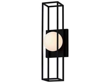 Justice Design Group Fusion Float 18'' High Outdoor Wall Light JDFSN7184WOPALMBLK