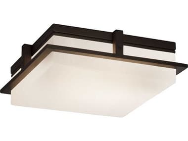 Justice Design Group Fusion Avalon 14'' Outdoor Ceiling Light JDFSN7569W