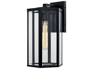 Justice Design Group Fusion Edgeworth 1-Light Outdoor Wall Light JDFSN7672WCLERMBLK