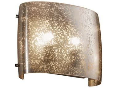 Justice Design Group Fusion 10" Tall 2-Light Bronze Glass Wall Sconce JDFSN8855