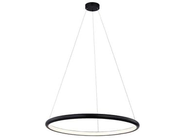 Justice Design Group Matte Black LED Round Pendant JDNSH4484MBLK