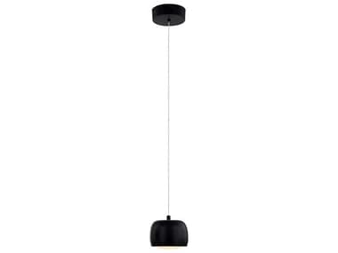 Justice Design Group 1-Light Matte Black LED Dome Mini Pendant JDNSH8113MBLK