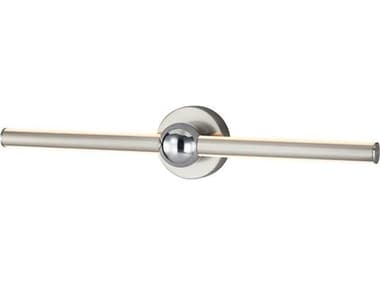 Justice Design Group Brushed Nickel Chrome LED Vanity Light JDNSH9125NCCR