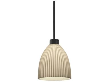 Justice Design Group Porcelina Impala 1-Light Matte Black Bell Pendant JDPNA8844MBLK