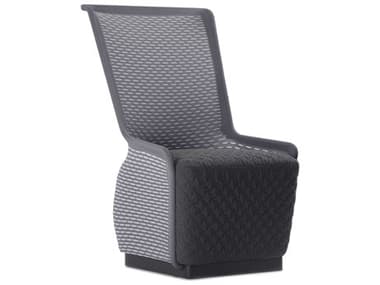 Unique Furniture Tulip 25" Black Fabric Accent Chair JE5440