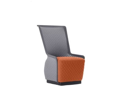 Unique Furniture Tulip 25" Gray Fabric Accent Chair JE5441