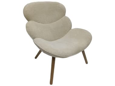 Unique Furniture Lounge 34" Beige Fabric Accent Chair JEARMA4941