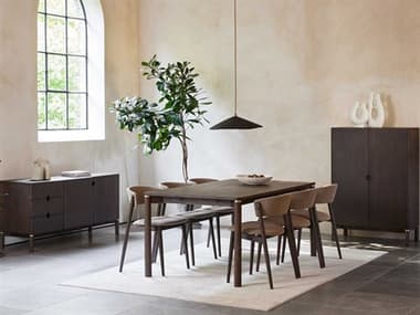 Unique Furniture Arun Oak Wood Dining Room Set JEARUNDINSET