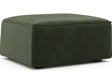 Unique Furniture Beacon " Wide Green Fabric Upholstered Sectional Sofa JEBEAC4736
