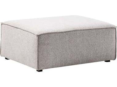 Unique Furniture Beacon Taupe Gray Upholstered Ottoman JEBEAC4736TAUPE