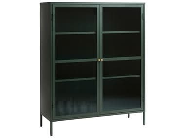 Unique Furniture Vega 43&quot; Green &amp; Golden Display Cabinet JEBRCO4459GREEN