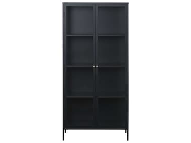 Unique Furniture Altair 35'' Wide Black &amp; Golden Display Cabinet JECARM4204