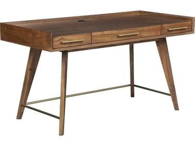 Unique Furniture Denali 63&quot; Walnut Brown Wood Secretary Desk JEDNLI3773