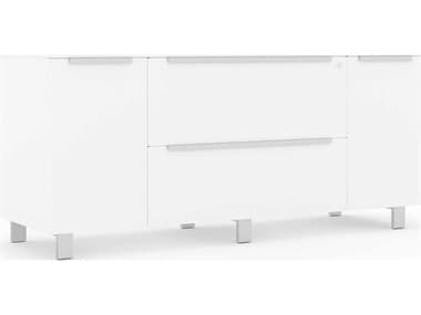 Unique Furniture Kalmar 63" White Credenza Desk JEK123WH