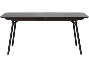 Unique Furniture Latina 71-90" Extendable Rectangular Wood Black Oak Dining Table JELATI4206