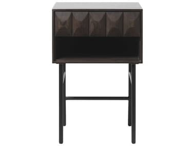 Unique Furniture Latina Rectangular Wood Black Oak End Table JELATI4342