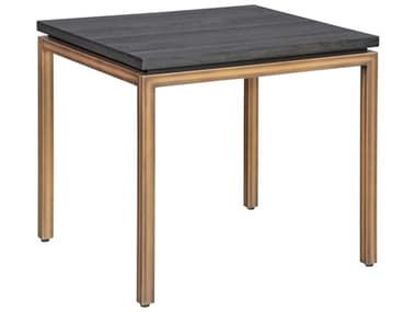 Unique Furniture Lucius 25" Square Wood Grey Ash End Table JELUCI4592