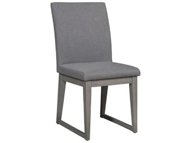 Unique Furniture May Pine Wood Gray Fabric Upholstered Side Dining Chair JEMAY4537GR