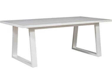Unique Furniture May 47" Rectangular Wood Weathered White Coffee Table JEMAY4538WH