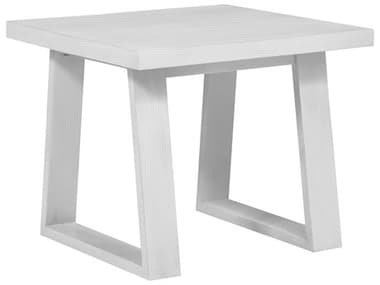 Unique Furniture May 24" Square Wood White End Table JEMAY4539WH
