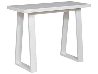 Unique Furniture May 39" Rectangular Wood Weathered White Console Table JEMAY4540WH