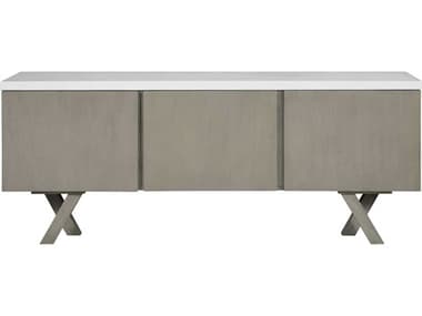 Unique Furniture Mills 74'' Acacia Wood Grey Sideboard JEMILL4502