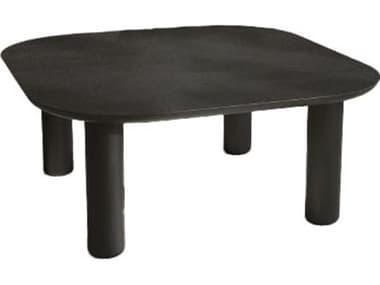 Unique Furniture Monsun 31" Square Wood Black Oak Coffee Table JEMONS5029