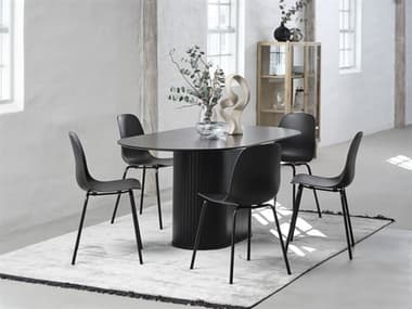 Unique Furniture Nola Oak Wood Dining Room Set JENOLADINSET