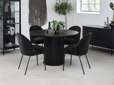Unique Furniture Nola Oak Wood Dining Room Set JENOLADINSET2