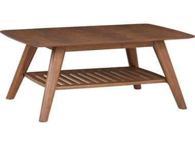 Unique Furniture Sedona 43&quot; Rectangular Wood Walnut Coffee Table JESDNA4232