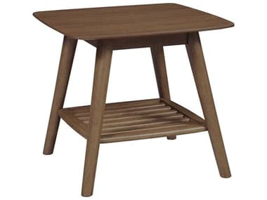 Unique Furniture Sedona 24&quot; Square Wood Walnut End Table JESDNA4233