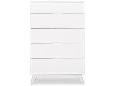 Unique Furniture Sedona 5-Drawers White Rubberwood Accent Chest JESDNA8073WH