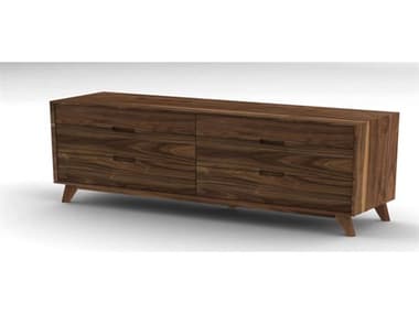 Unique Furniture Sedona 63" Wide 6-Drawers Brown Natural Wood Double Dresser JESDNA8074