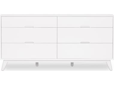 Unique Furniture Sedona 6-Drawers Rubberwood Double Dresser JESDNA8074WH