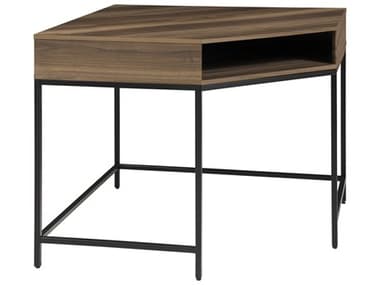 Unique Furniture Sierra 36" Walnut Brown Corner Desk JESRRA4599