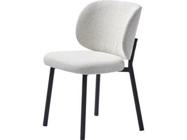 Unique Furniture Swan White Upholstered Armless Dining Chair Set of 2 JESWAN475203