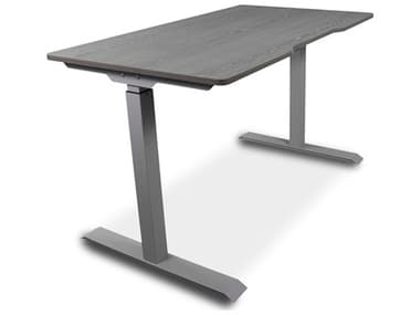 Unique Furniture Sit-stand Collection 47" Grey Ply Wood Computer Desk JESWIFTGREY