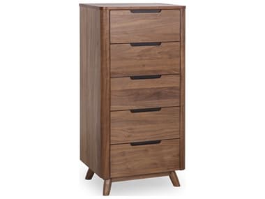 Unique Furniture Tahoe 23&quot; Wide Walnut Brown Wood Accent Chest JETAHDN4189