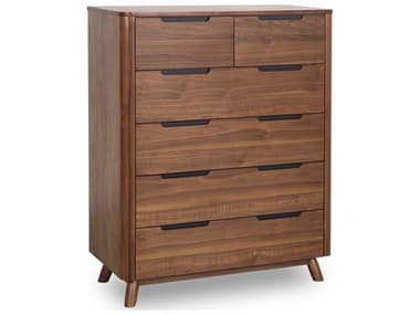 Unique Furniture Tahoe 6-Drawers Walnut Brown Wood Accent Chest JETAHDN4190