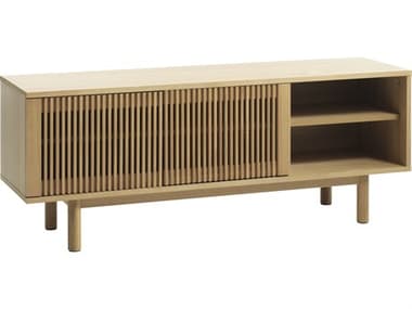 Unique Furniture Tiber 75" Oak Wood Natural Media Console JETIBE4966NAT