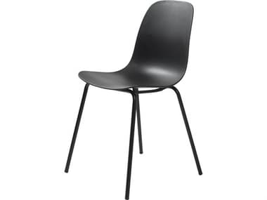 Unique Furniture Whitby Black Armless Dining Chair Set of 2 JEWHIT3791BLK